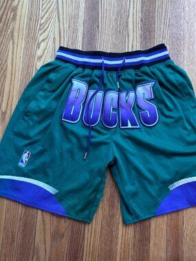 Just Don 95 96 Milwaukee Bucks Basketball Shorts